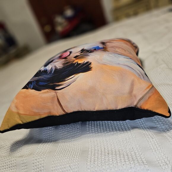 Robert McClintock Shih Tzu Baby Throw Pillow Dog Lover Gift 18" Vibrant Color - Picture 3 of 10